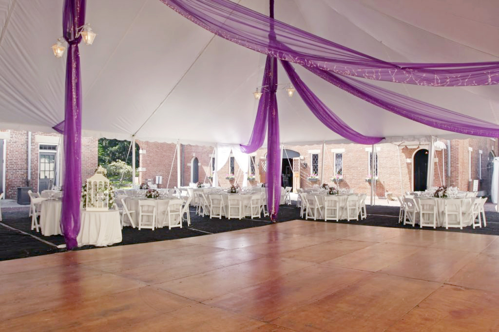 Tent with best sale dance floor rental